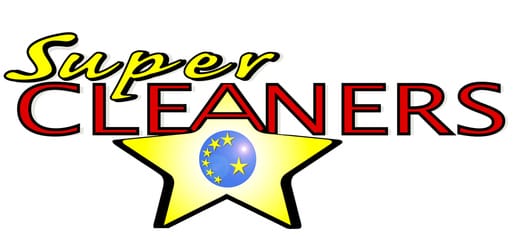 The logo for super cleaners.